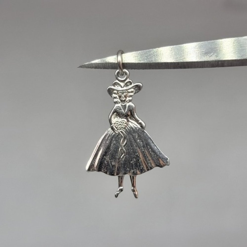 Sterling Silver Ballerina Dancer Charm